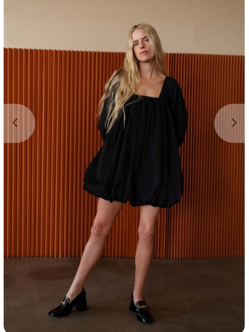 New Juliette  Fabbri Cait cotton bubble mini dress 1/ S